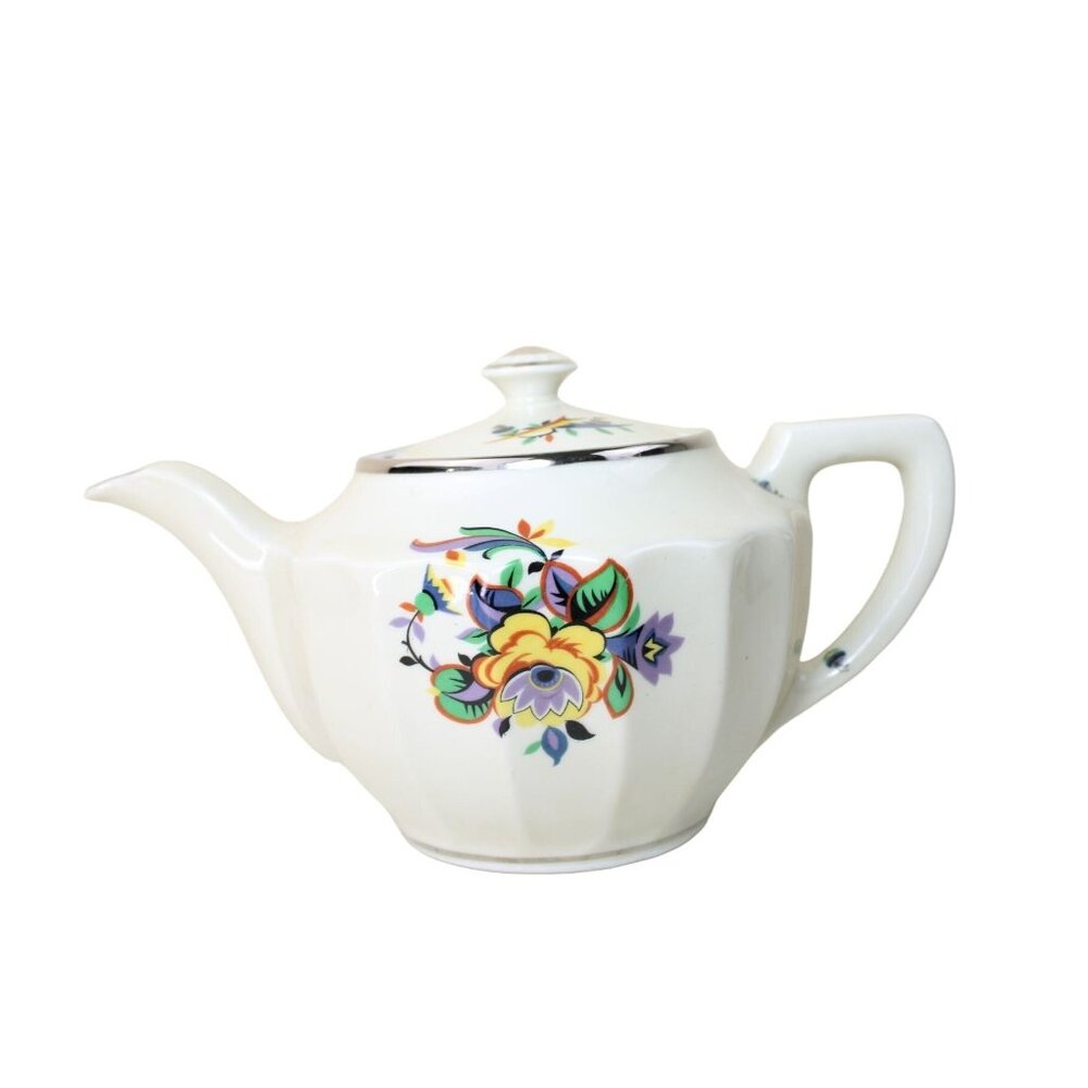 Fraunfelter China Company 388 6 Cup Teapot w/ Lid Vintage 91844